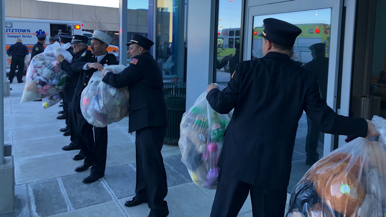 Teddy bear donation at LV Reilly Children's Hospital.jpg